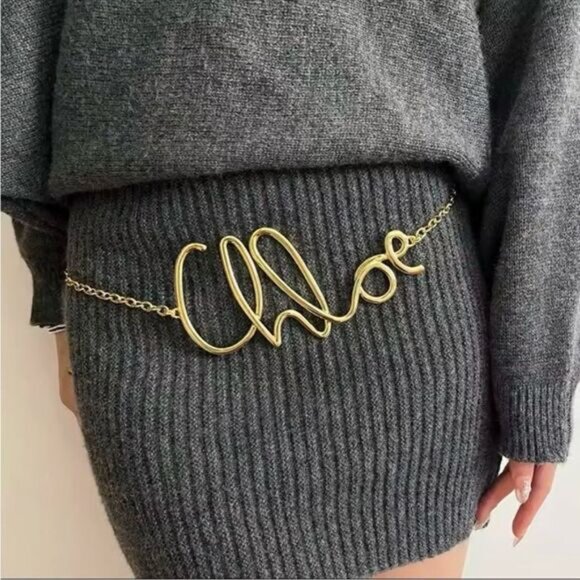 Elegant Gold Chain Belt Q86 main image 6